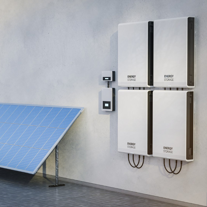Batteria di accumulo installata in locale tecnico